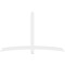Ekena Millwork Bellingham Architectural Grade PVC Gable Bracket, 84"W x 52 1/2"H x 2"D x 4"F, 15/12 Pitch GBP084X53X0204BEL00 - alternate 4